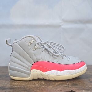 Air Jordan | 12 Retro Wolf Grey Racer Pink Sneakers SIZE 5Y